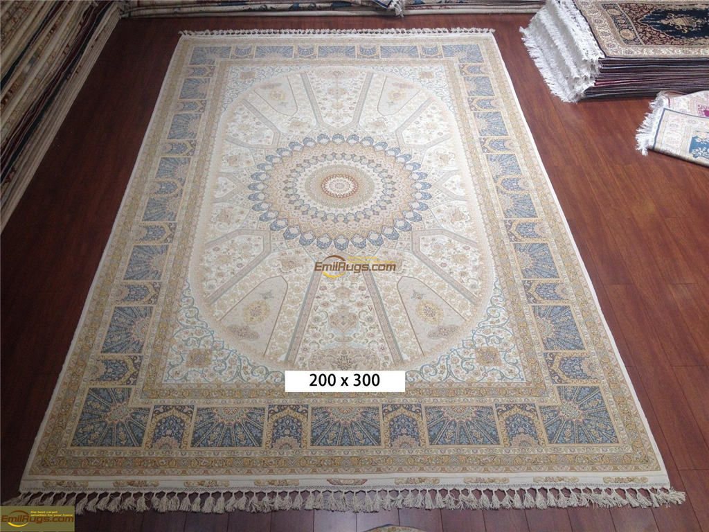 silk rugs 6x95